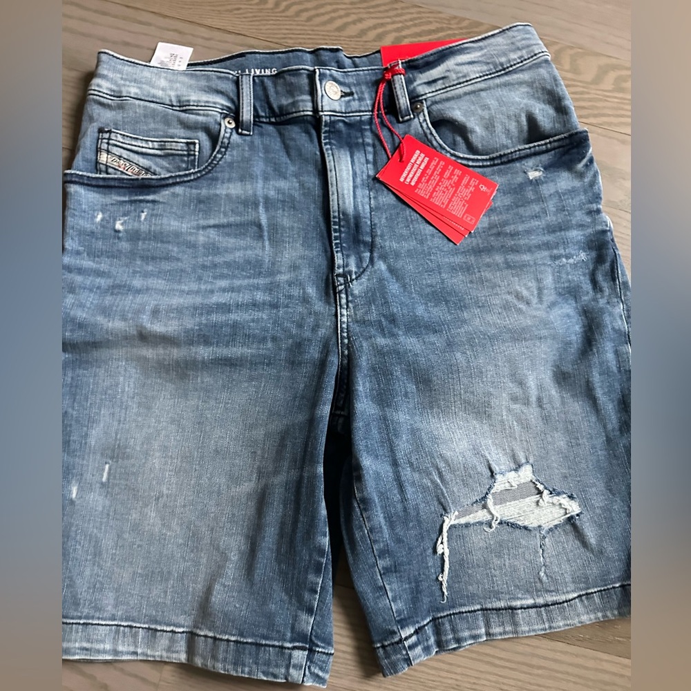 Diesel Men's Faded Blue Jean Shorts